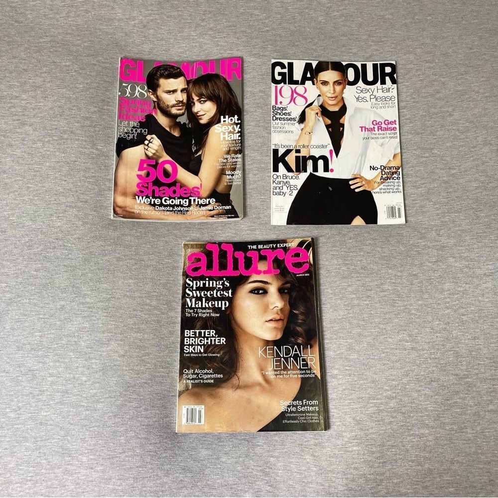 GLAMOUR & ALLURE Magazine 3 PCS. Set